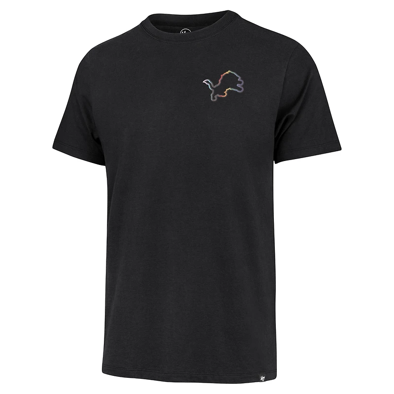 T-shirt noir '47 Detroit Lions Pride Franklin pour hommes