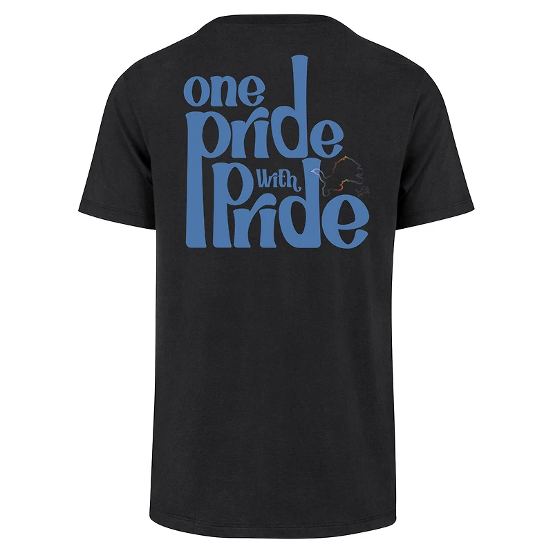 T-shirt noir '47 Detroit Lions Pride Franklin pour hommes