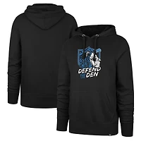 Sweat à capuche régional Headline '47 noir des Detroit Lions pour hommes
