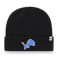 Men's '47  Black Detroit Lions Team Cuffed Knit Hat