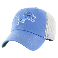 Casquette réglable '47 bleu/naturel Detroit Lions Trawler Clean Up Trucker pour hommes