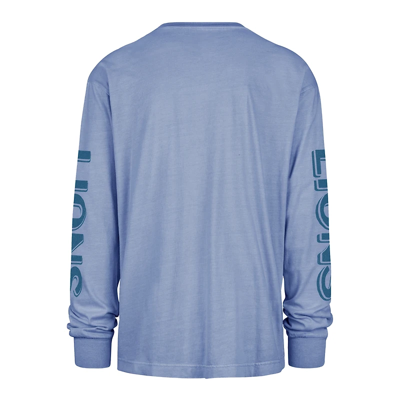 Men's '47 Blue Detroit Lions Cairn Ravine Foundation Long Sleeve T-Shirt