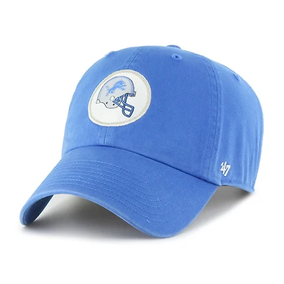 Men's '47  Blue Detroit Lions Hard Hat Clean Up Adjustable Hat