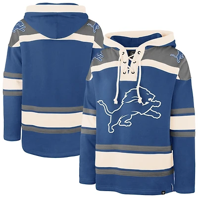 Sweat à capuche bleu '47 Detroit Lions Superior Lacer pour homme