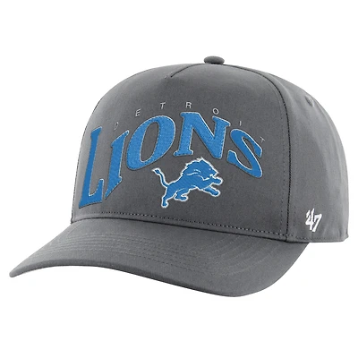 Men's '47 Charcoal Detroit Lions Wave Hitch Adjustable Hat