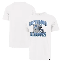 Men's '47 Cream Detroit Lions Overrun Franklin Throwback T-Shirt