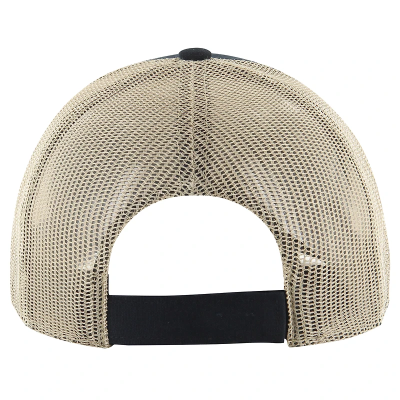 Men's '47 Dark Navy/Natural Detroit Lions Rawhide Trucker Adjustable Hat