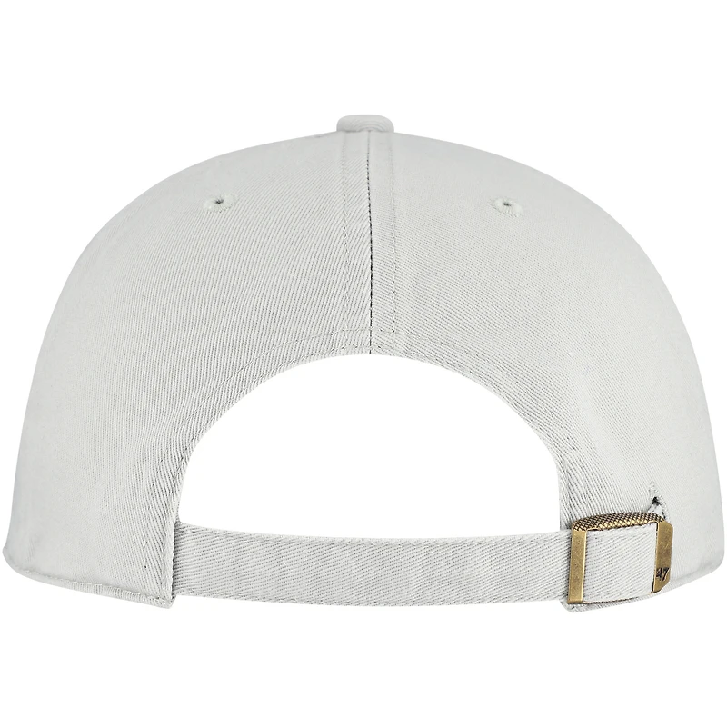 Men's '47 Gray Detroit Lions Clean Up Adjustable Hat