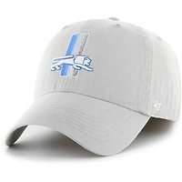 Men's '47 Gray Detroit Lions Gridiron Classics Franchise Legacy Fitted Hat