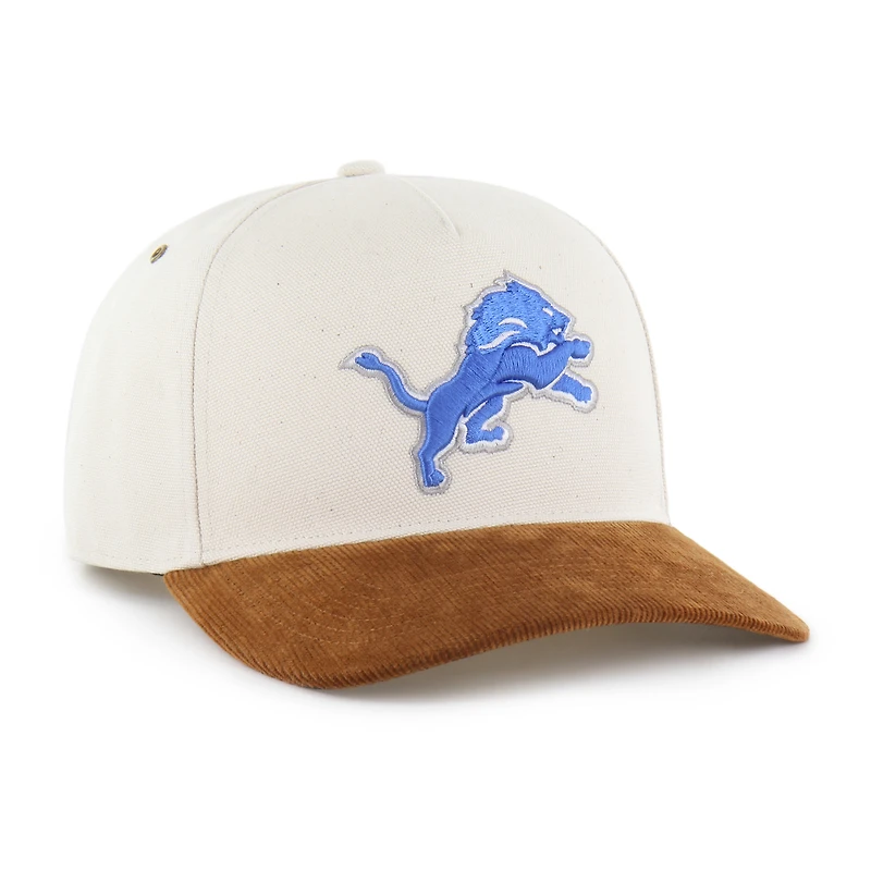 Men's '47 Natural/Brown Detroit Lions Undyed Relaxed Hitch Adjustable Hat