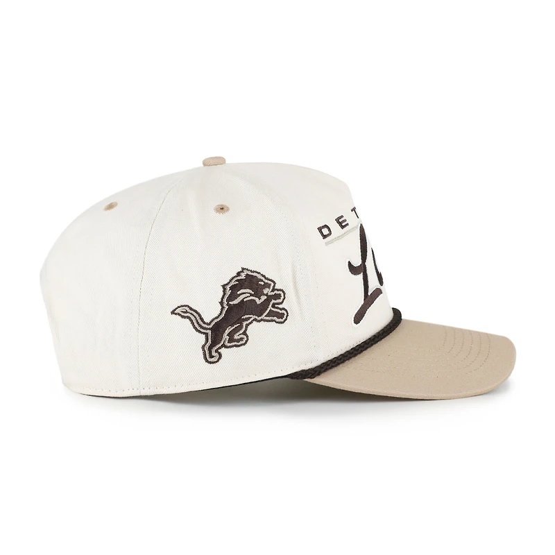 Men's '47 Natural/Tan Detroit Lions Neutral Terrain Hitch Rope Adjustable Hat