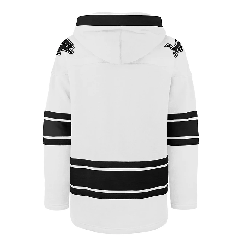 Sweat à capuche blanc Detroit Lions After Image Superior Lacer pour homme '47