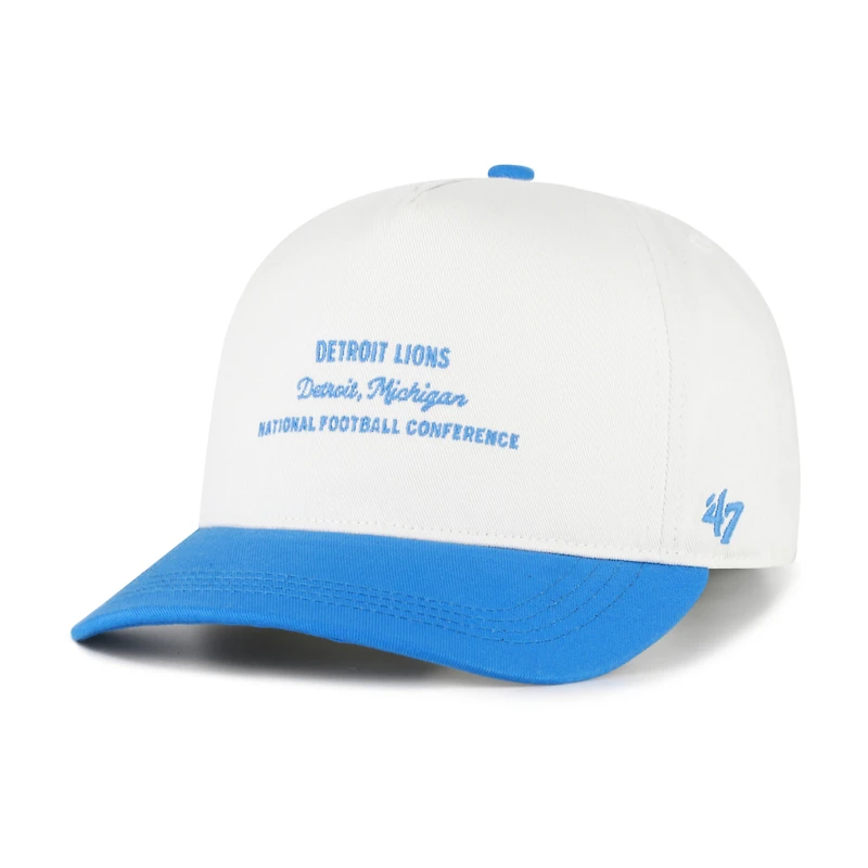 Men's '47 White Detroit Lions Contemporary Two-Tone Hitch Adjustable Hat