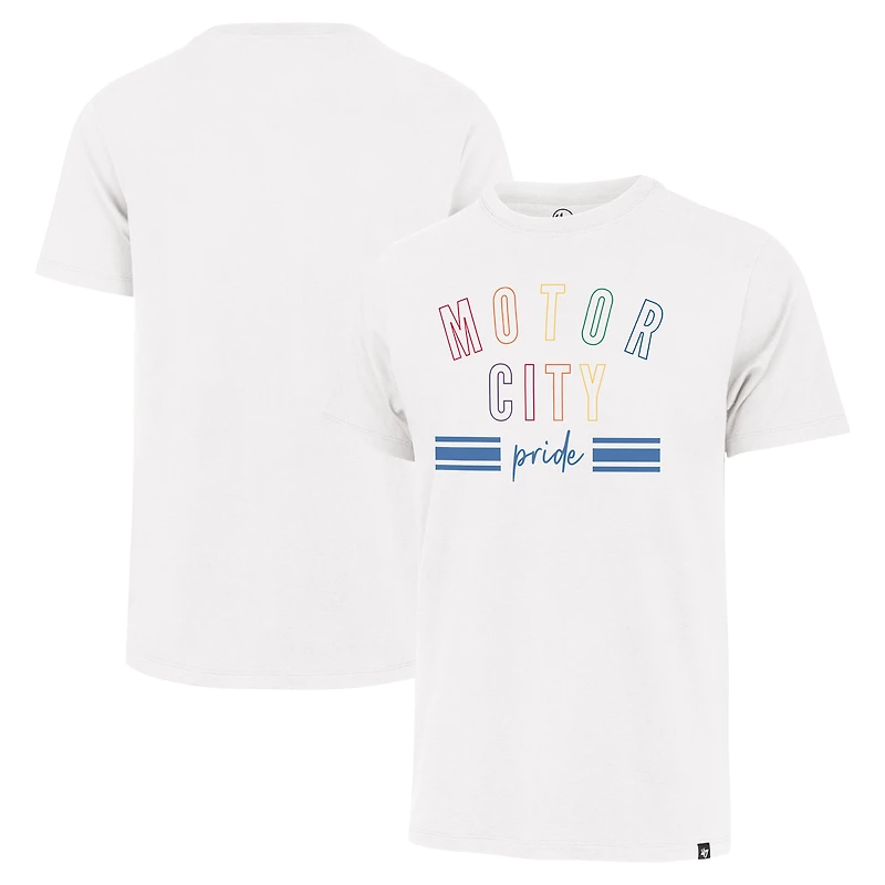 T-shirt blanc '47 Detroit Lions Motor City Pride Franklin pour hommes