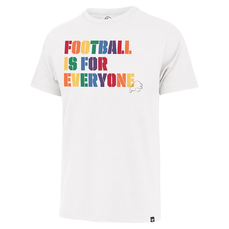 T-shirt Franklin '47 pour hommes, blanc, Detroit Lions Pride