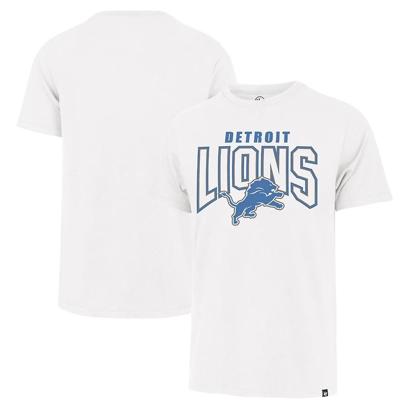 Men's '47 White Detroit Lions Restart Franklin T-Shirt