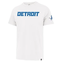 Men's '47  White Detroit Lions Two-Peat Franklin T-Shirt