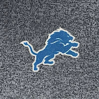 Men's Antigua Charcoal Detroit Lions Absolute Chenille Pullover Hoodie
