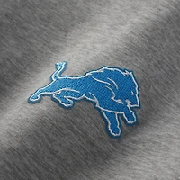 Sweat à capuche Antigua Heather gris/noir pour homme des Lions de Detroit