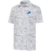 Men's Antigua White Detroit Lions Collide Polo