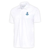 Polo rétro blanc Antigua pour homme avec logo de l'équipe des Lions Détroit