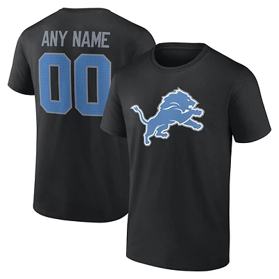 Men's Detroit Lions Team Authentic Personalized Name & Number T-Shirt