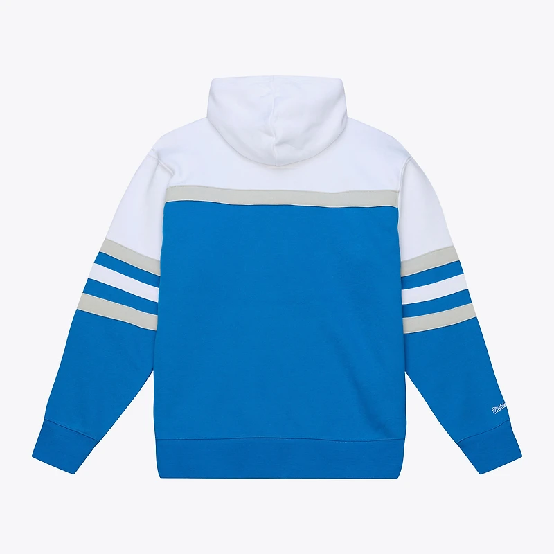 Men's Blue Mitchell & Ness Detroit Lions Head Coach Hoodie