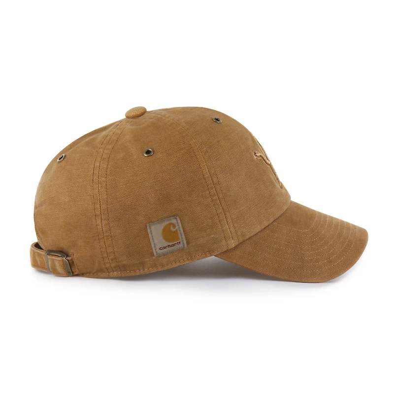 Men's Carhartt x '47 Brown Detroit Lions Dyed Clean Up Adjustable Hat