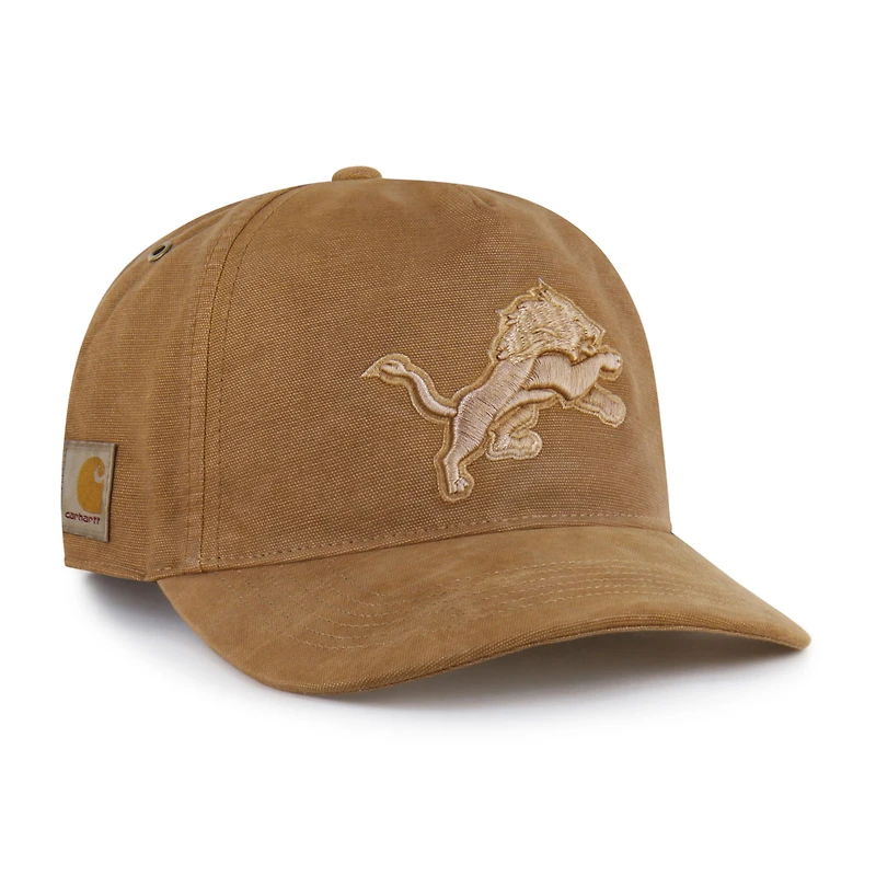 Casquette ajustable Carhartt x '47 marron Detroit Lions Dyed Hitch pour homme