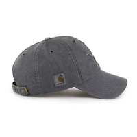 Men's Carhartt x '47 Charcoal Detroit Lions Dyed Clean Up Adjustable Hat