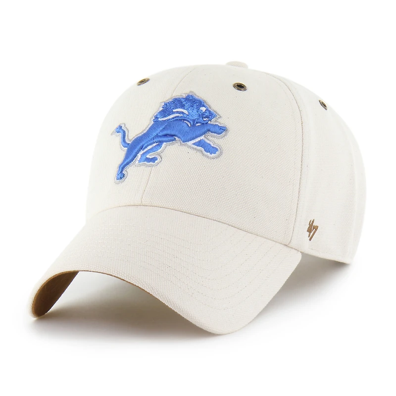 Men's Carhartt x '47 Natural Detroit Lions Undyed Clean Up Adjustable Hat
