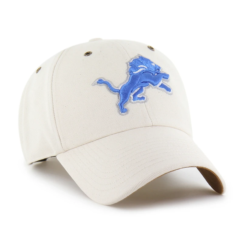 Men's Carhartt x '47 Natural Detroit Lions Undyed Clean Up Adjustable Hat