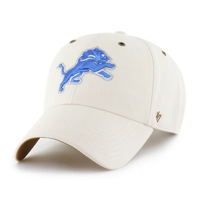 Men's Carhartt x '47 Natural Detroit Lions Undyed Clean Up Adjustable Hat