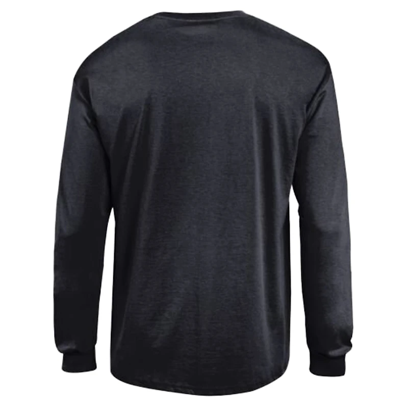 T-shirt à manches longues Champion noir pour homme avec logo en arc des Lions de Détroit