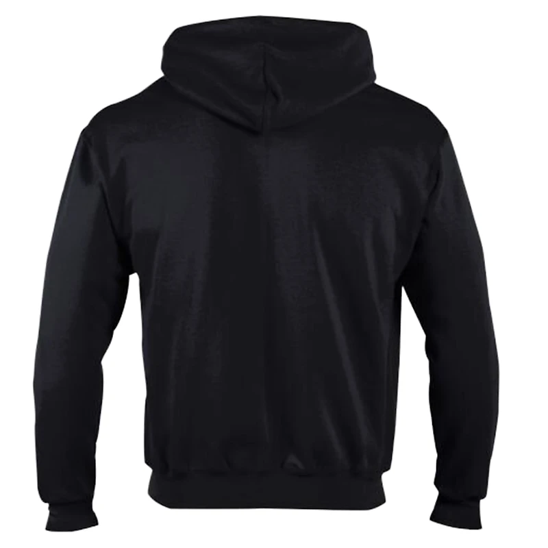 Sweat à capuche zippé Champion Detroit Lions noir en polaire Powerblend pour homme