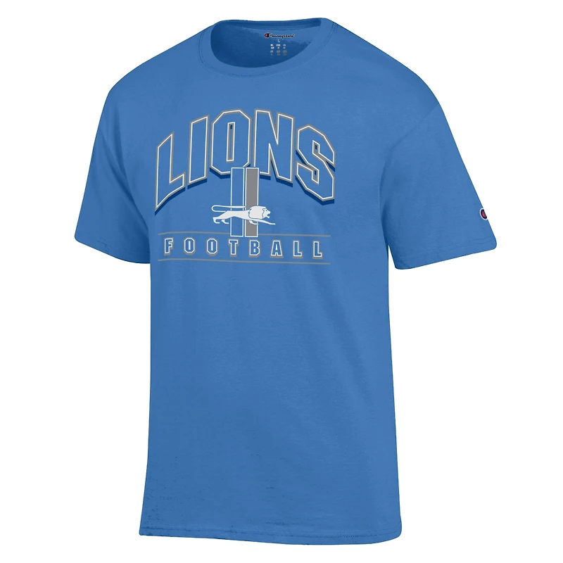 Men's Champion Blue Detroit Lions Jersey T-Shirt