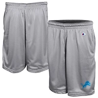 Men's Champion Gray Detroit Lions Classic Mesh Shorts