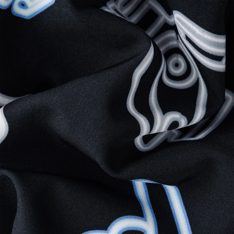 Men's Chubbies Black Detroit Lions The Neon 5.5" Classic Lined Swim Trunks