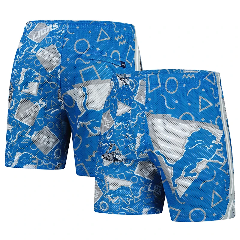 Men's Chubbies Blue Detroit Lions Mesh Shorts