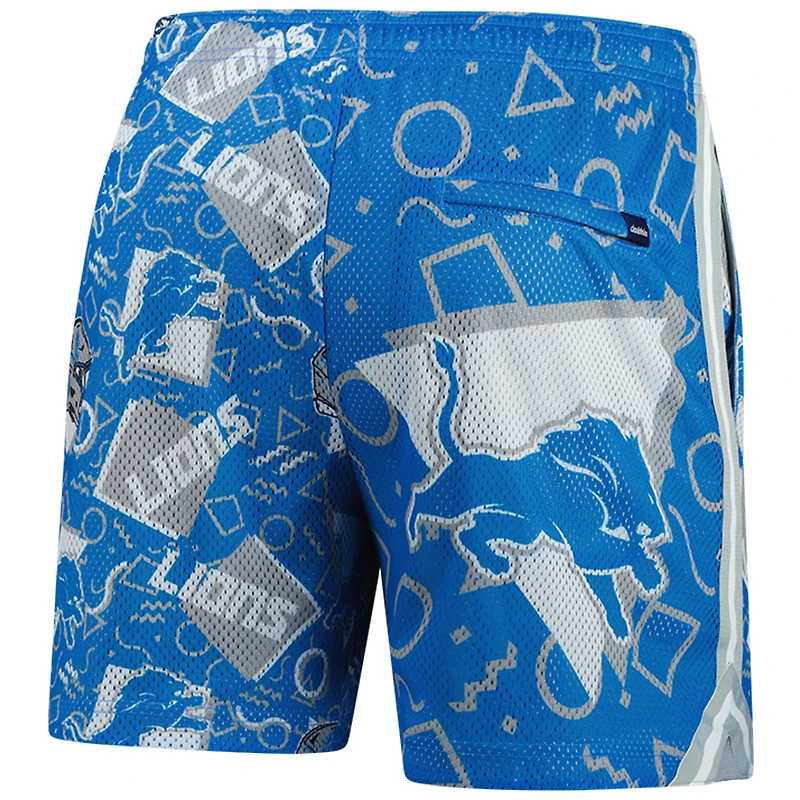 Men's Chubbies Blue Detroit Lions Mesh Shorts