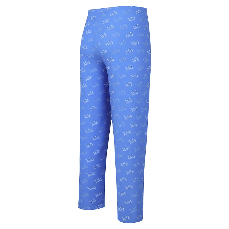Pantalon en tricot Concepts Sport bleu Detroit Lions Record pour hommes