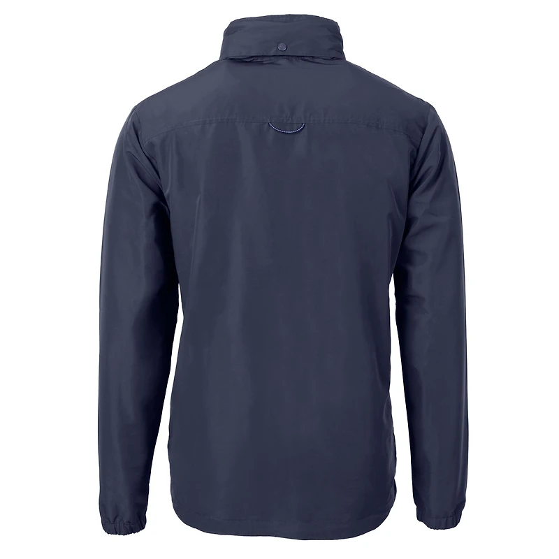 Men's Cutter & Buck  Blue Detroit Lions Charter Eco Recycled Full-Zip Jacket