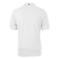 Men's Cutter & Buck White Detroit Lions Throwback Logo Virtue Eco Pique Recycled Big Tall Polo