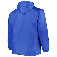 Men's Dunbrooke Blue Detroit Lions Big & Tall Legacy Stadium Full-Zip Jacket
