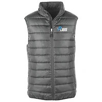 Gilet matelassé entièrement zippé Dunbrooke Graphite Detroit Lions Alberta pour homme