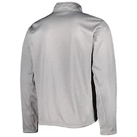 Men's Dunbrooke Heather Gray Detroit Lions All-Star Tech Quarter-Zip Top
