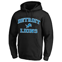Men's Fanatics  Black Detroit Lions Big & Tall Heart Soul Hoodie