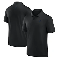 Polo noir Fanatics pour homme avec logo Front Office Move des Detroit Lions