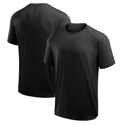 T-shirt noir Fanatics pour homme avec logo du Front Office Move des Detroit Lions