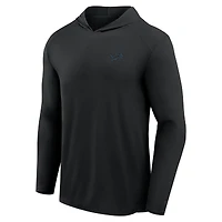 Men's Fanatics Black Detroit Lions Front Office Power Mono Long Sleeve Hoodie T-Shirt
